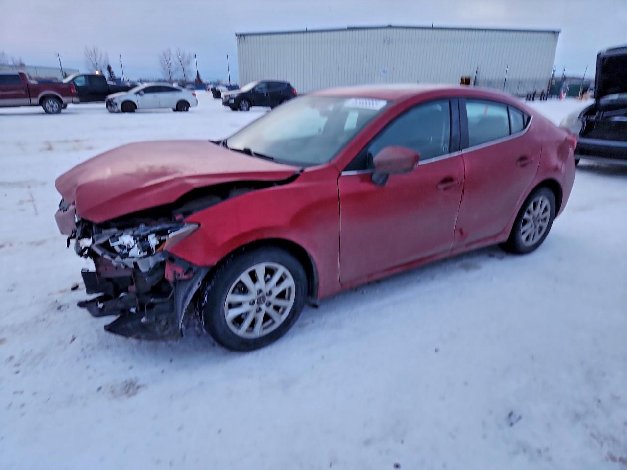 2016 Mazda 3 i Touring, VIN 3MZBM1V71GM243717 — Frame damage