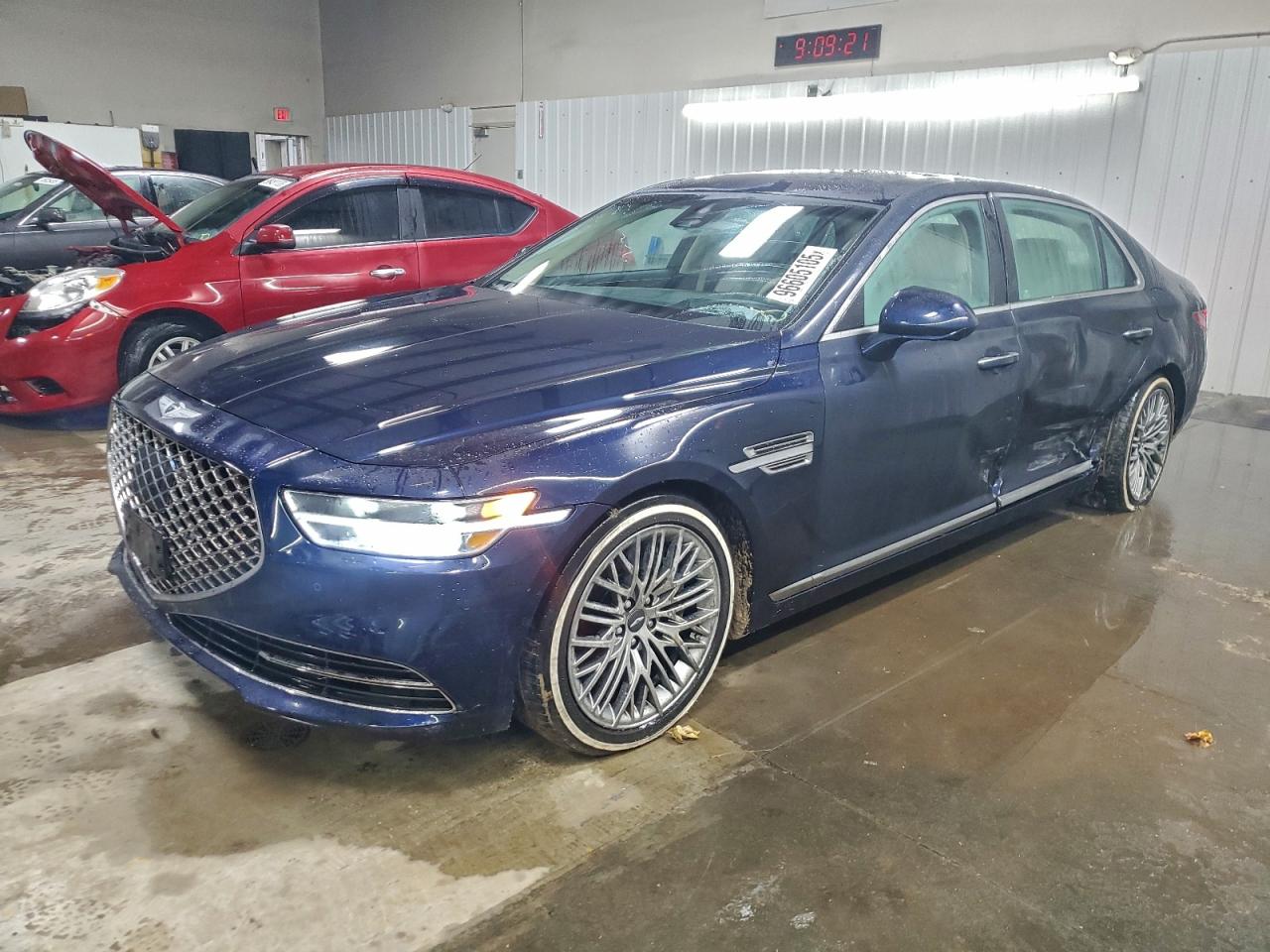 2021 Genesis G90 Ultimate, VIN KMTF54PH7MU088236 — Side