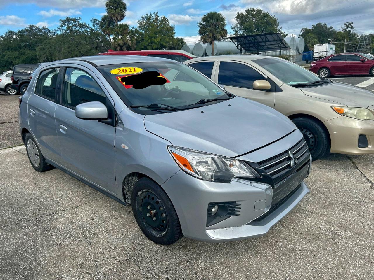 2021 Mitsubishi Mirage ES, VIN ML32AUHJ3MH011398 — Prior damage history