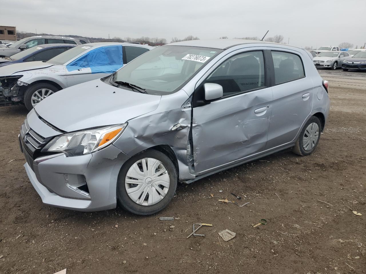 2021 Mitsubishi Mirage ES, VIN ML32AUHJ7MH013302 — Undercarriage