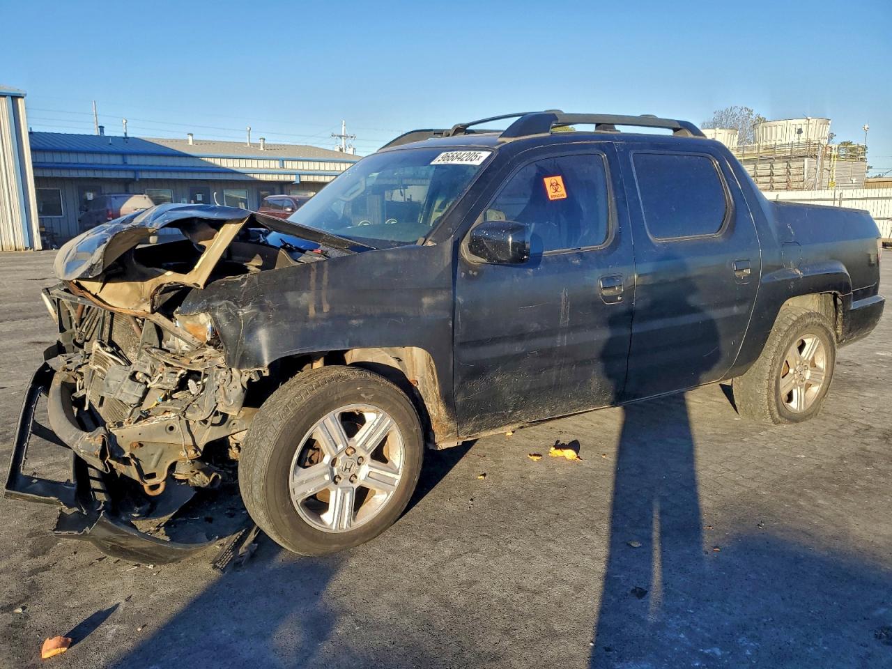 2012 Honda Ridgeline RTL, VIN 5FPYK1F53CB451247 — Front end
