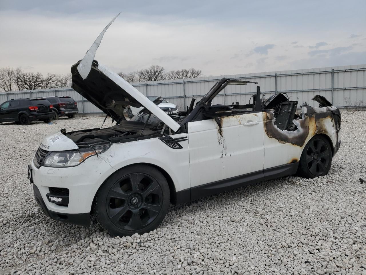 2015 Land Rover Range Rover Sport HSE, VIN SALWR2VF9FA607597 — Interior fire