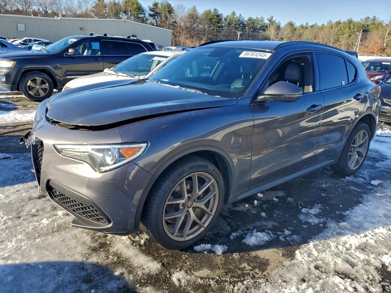2018 Alfa Romeo Stelvio Ti Sport, VIN ZASFAKNN8J7B70243 — Front end