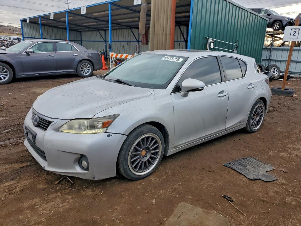 2011 Lexus CT 200h Premium, VIN JTHKD5BH4B2036129 — Frame damage