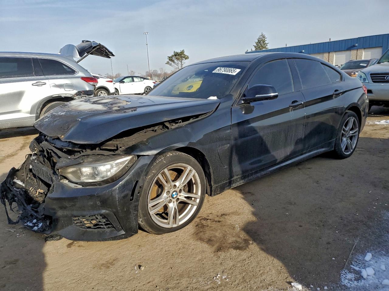 2015 BMW 4 Series 428i xDrive, VIN WBA4A7C55FD414792 — Engine fire