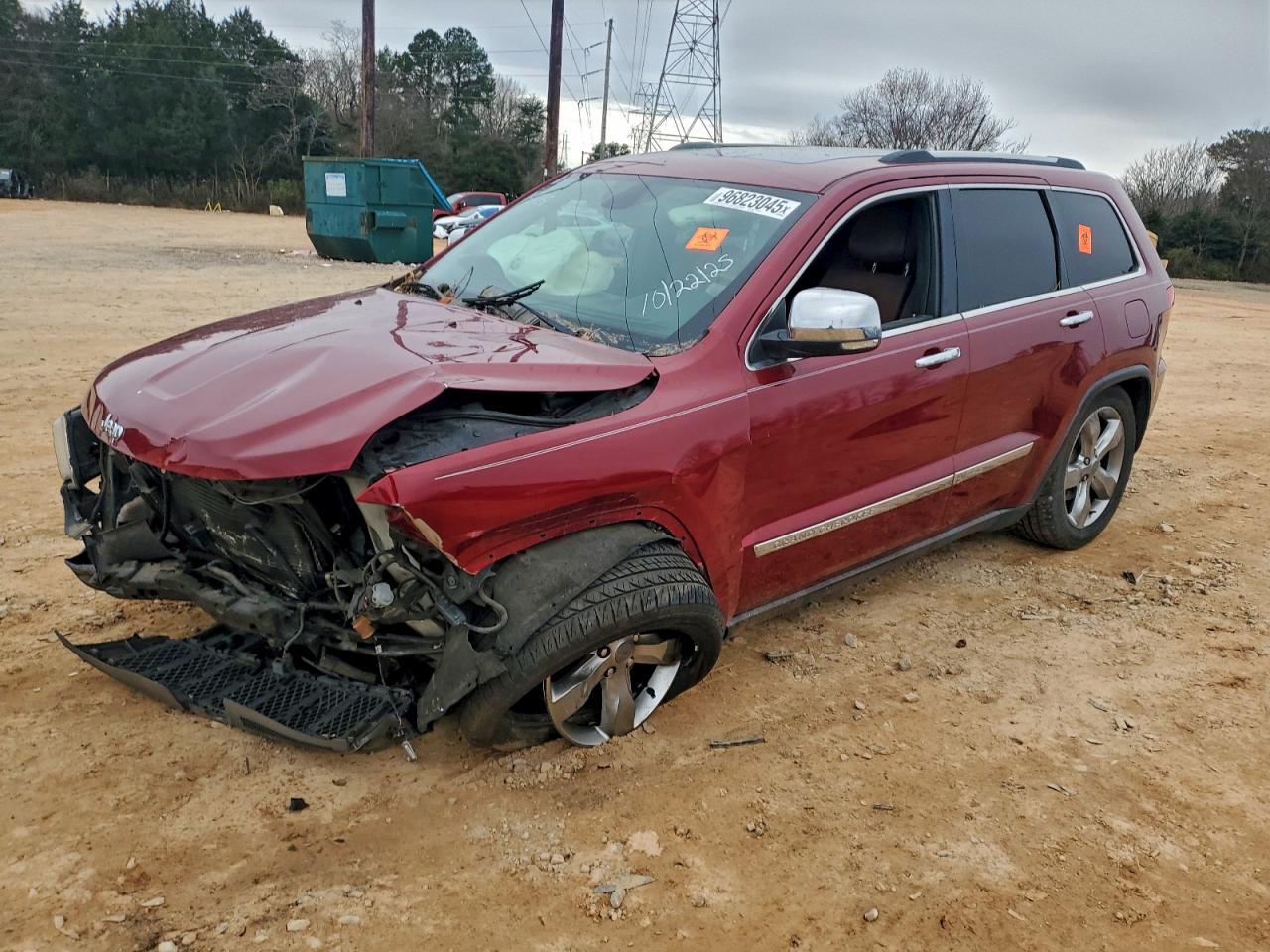 2013 Jeep Grand Cherokee Overland, VIN 1C4RJFCT9DC655694 — Rollover