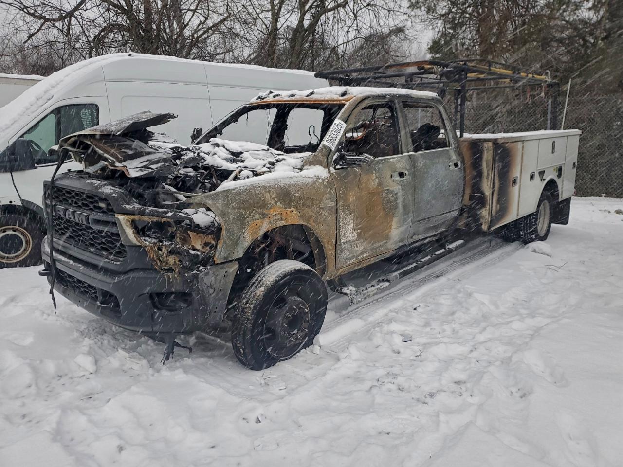2024 Ram 5500 Tradesman, VIN 3C7WRNFL7RG189093 — Interior fire