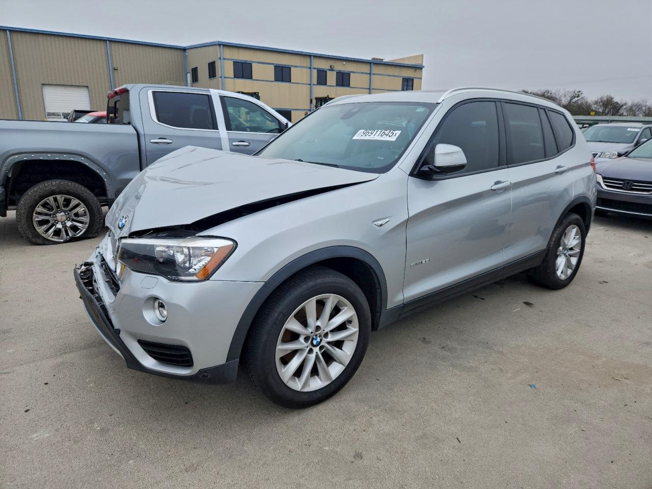 2017 BMW X3 sDrive28i, VIN 5UXWZ7C38H0X42476 — Frame damage
