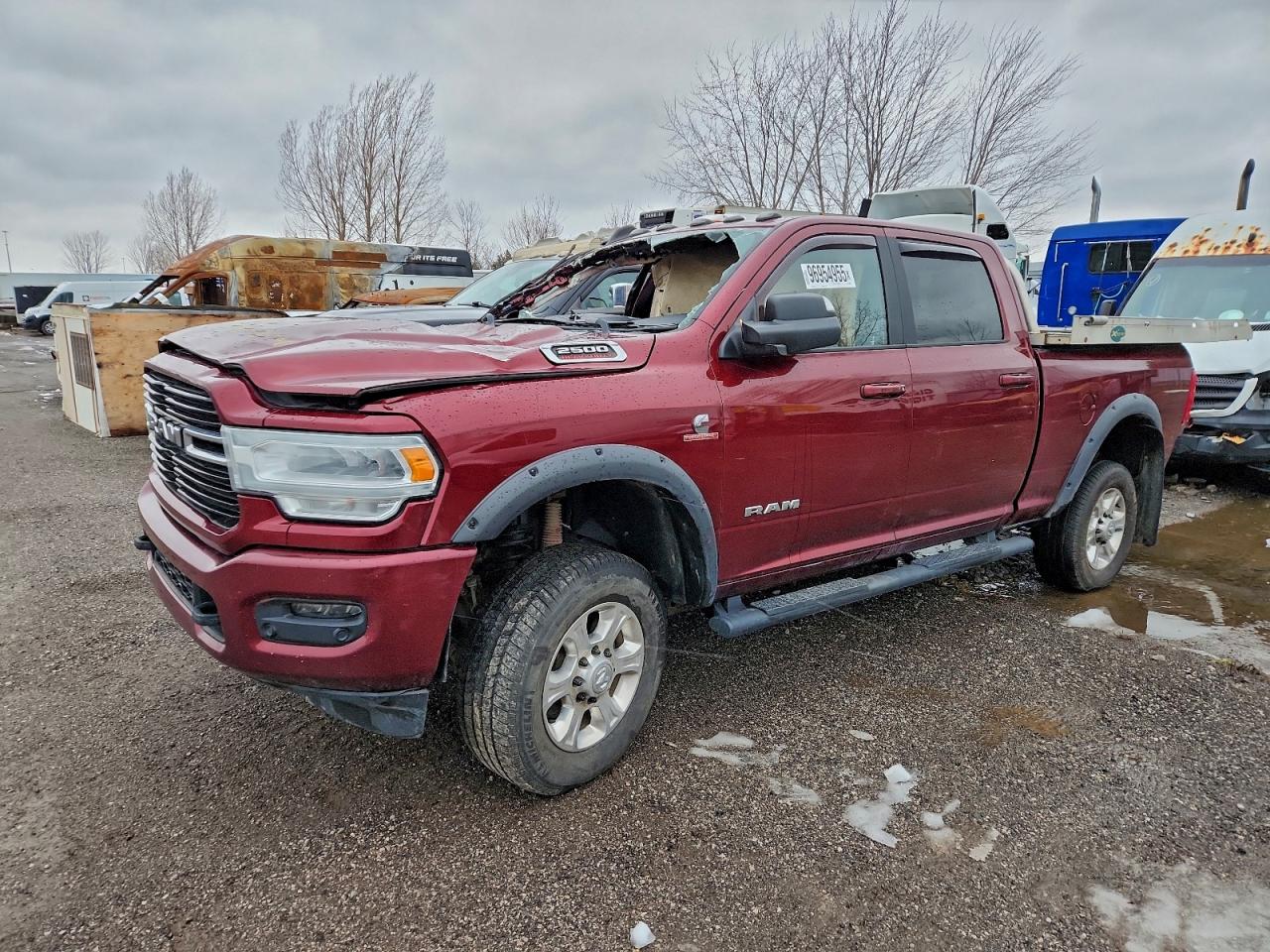 2019 Ram 2500 Big Horn, VIN 3C6UR5DL1KG559264 — Interior fire