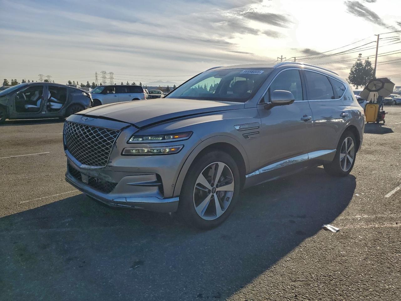 2021 Genesis GV80, VIN KMUHCESC2MU038498 — Front end