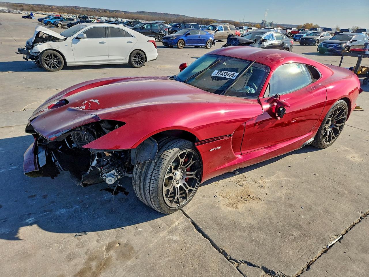 2013 Dodge Viper GTS, VIN 1C3ADEBZXDV400033 — Front end