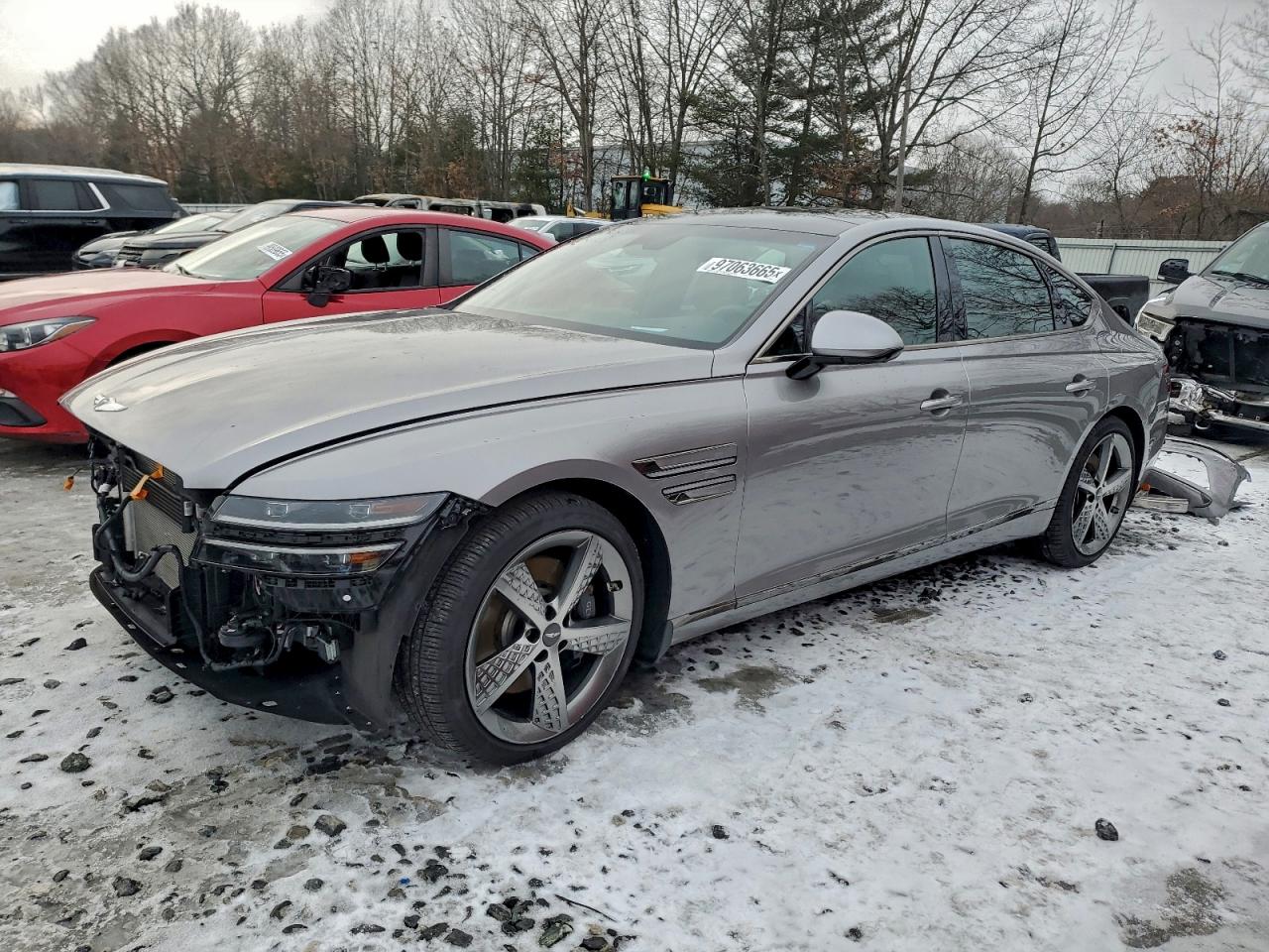 2023 Genesis G80 Sport, VIN KMTGB4SD9PU186027 — Front end