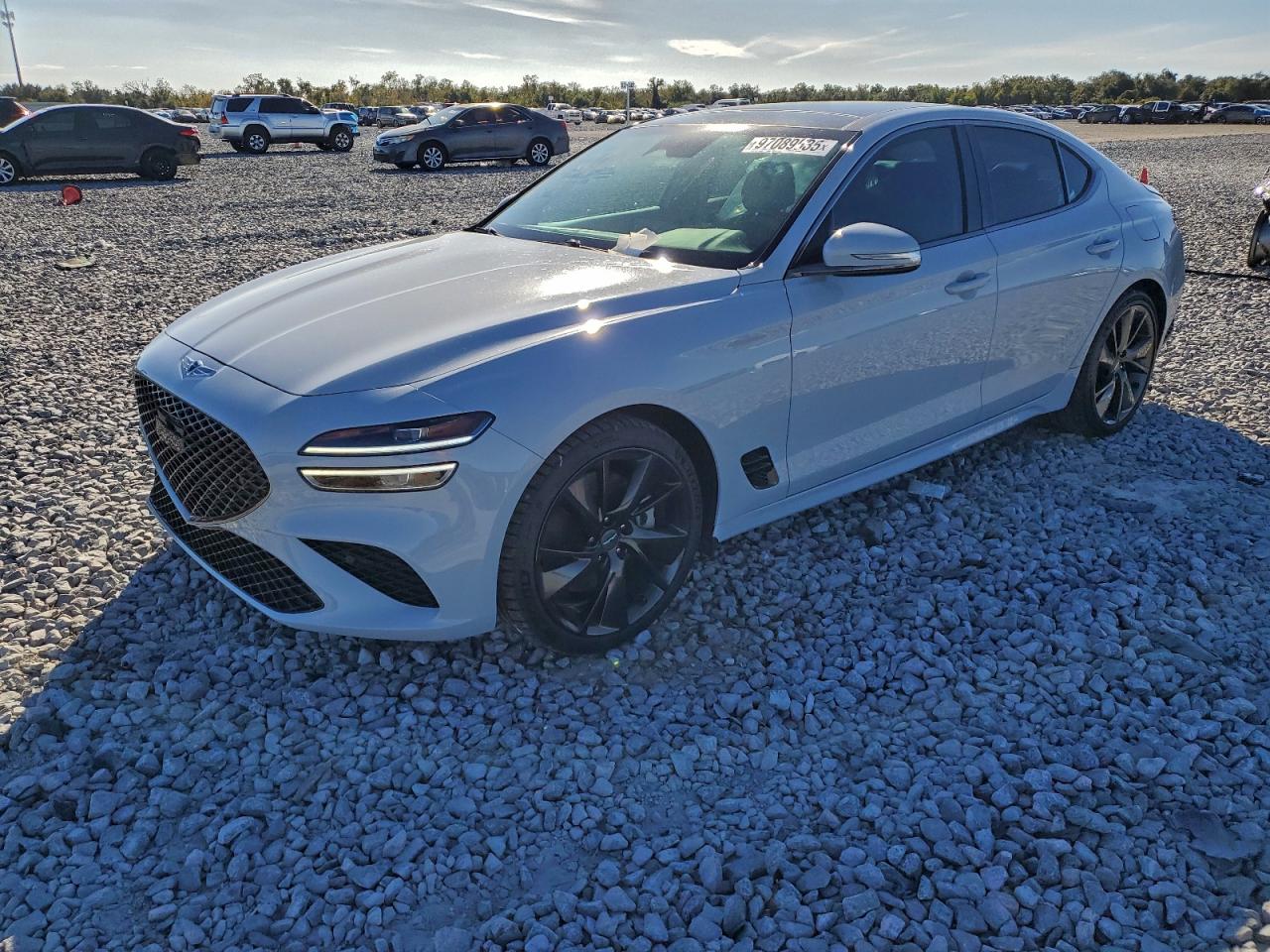 2022 Genesis G70 3.3T, VIN KMTG54TE9NU083976 — Rear end