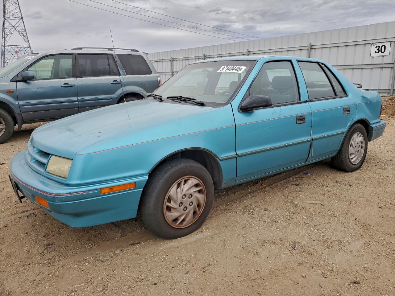 1994 Dodge Shadow, VIN 1B3AP28K0RN127981 — Rear end