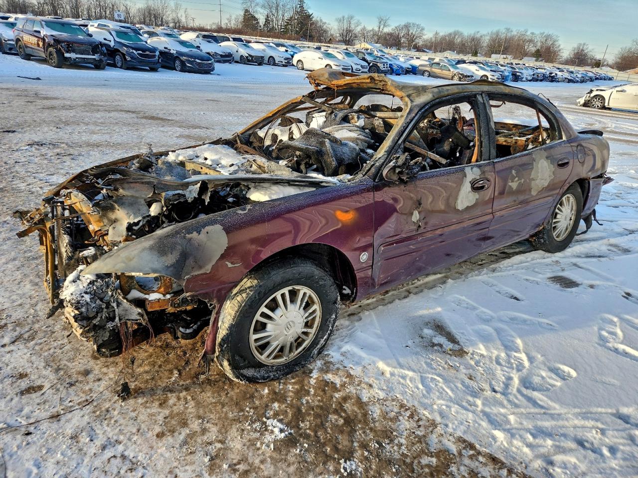 2004 Buick LeSabre Limited, VIN 1G4HR54K04U115936 — Burn