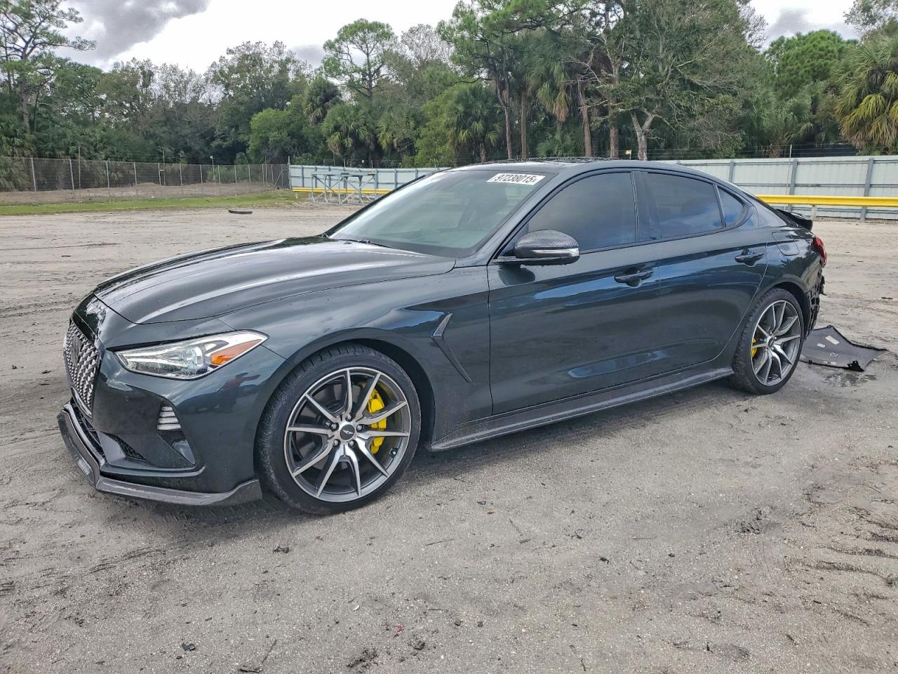 2020 Genesis G70 3.3T, VIN KMTG34LE4LU058163 — Rear end
