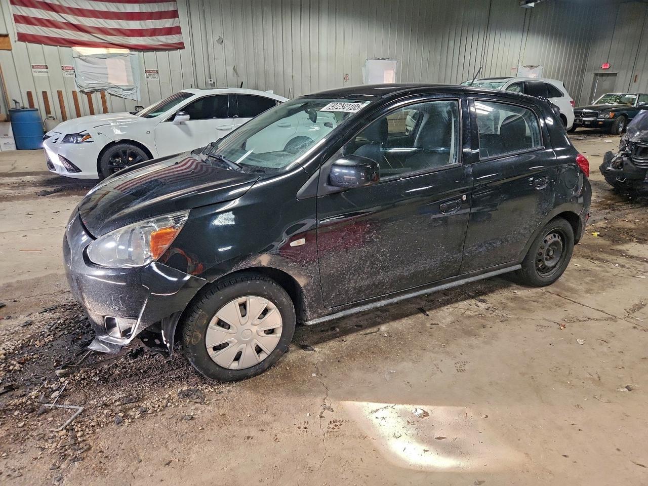 2015 Mitsubishi Mirage DE, VIN ML32A3HJ2FH047371 — Undercarriage