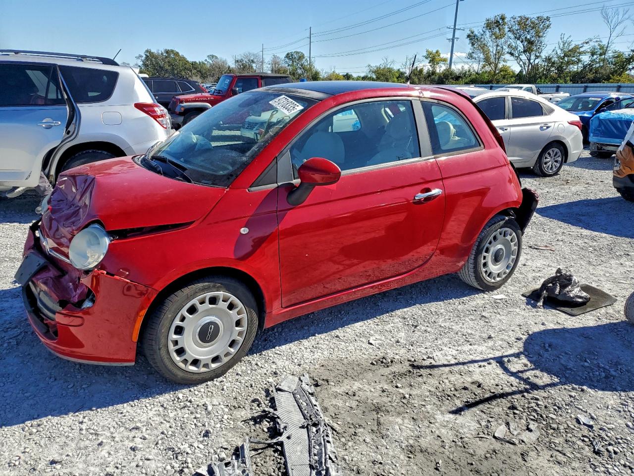 2013 FIAT 500 Pop, VIN 3C3CFFAR1DT726216 — Rear end