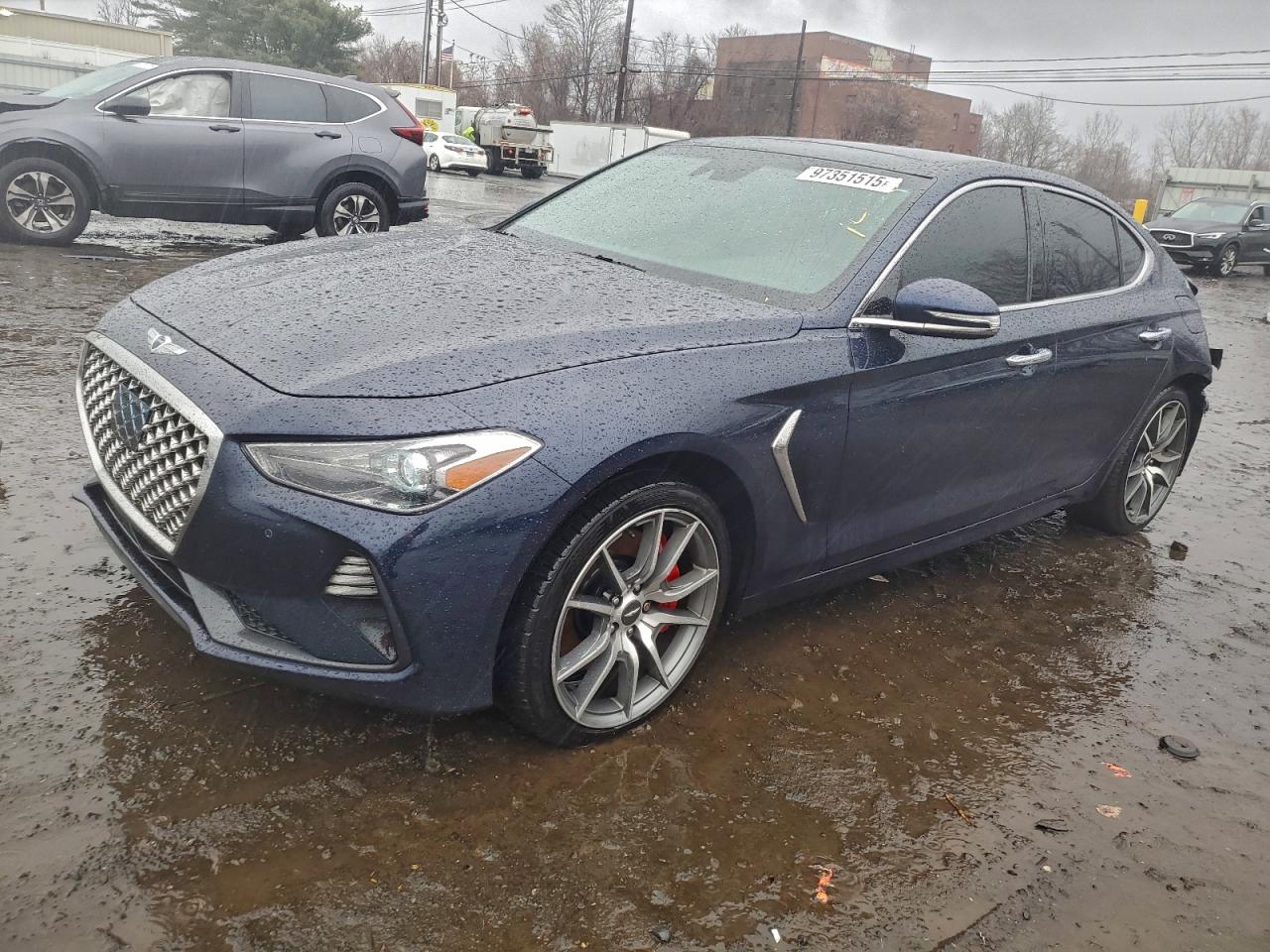 2020 Genesis G70 3.3T, VIN KMTG74LE7LU057383 — Rear end