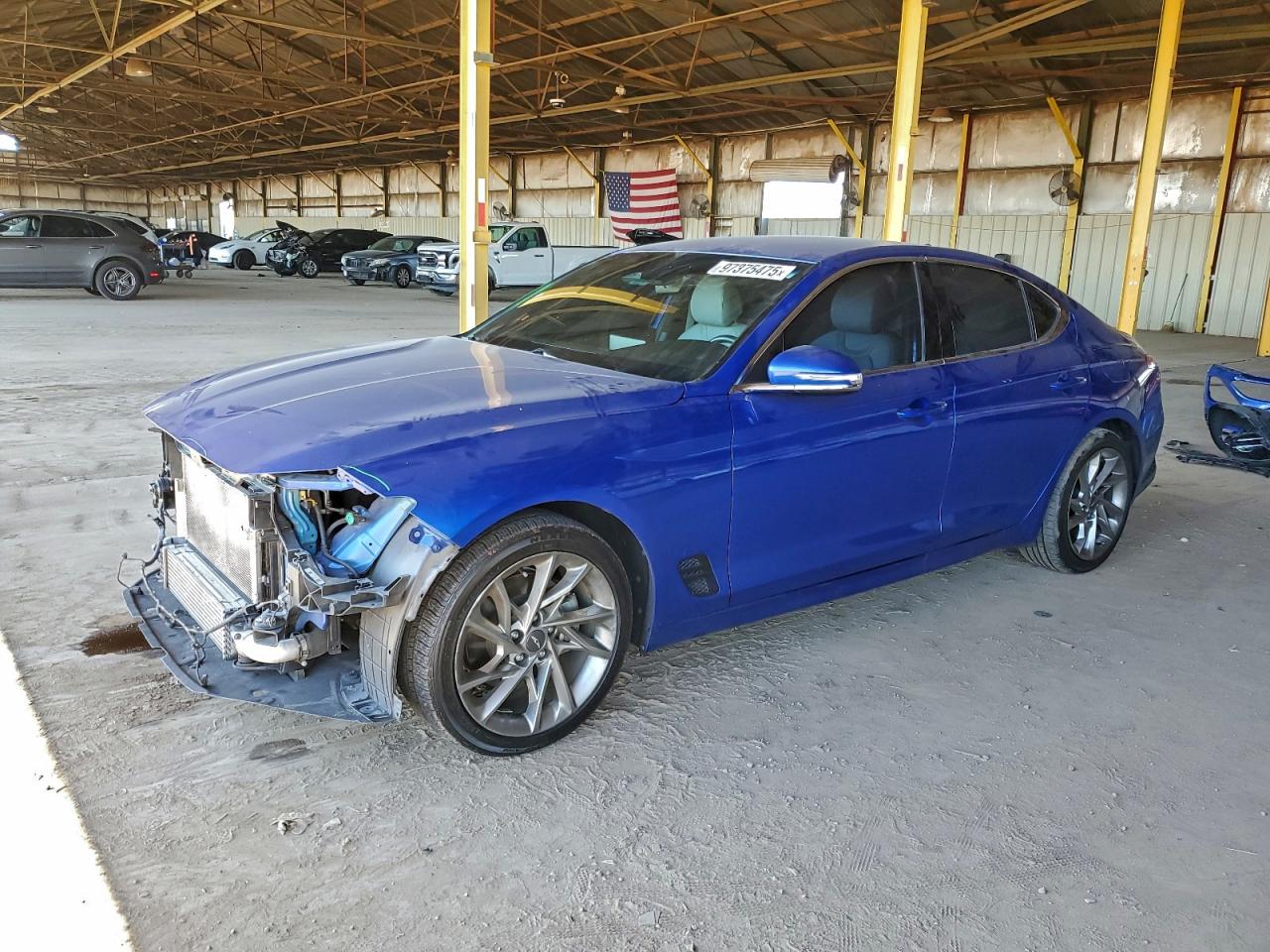 2022 Genesis G70 2.0T, VIN KMTG34TA3NU094572 — Front end