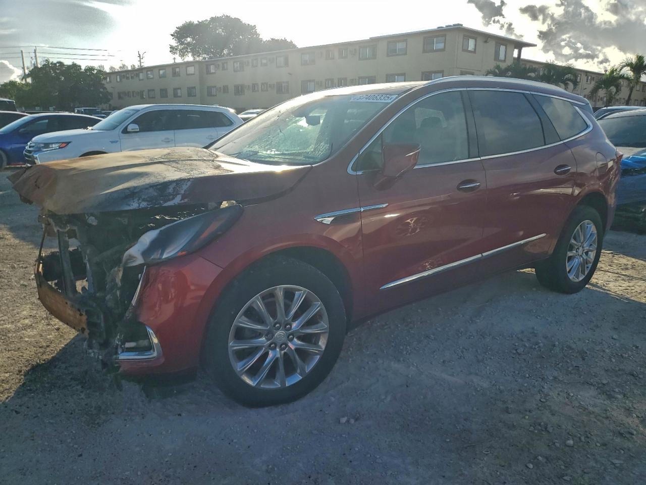 2019 Buick Enclave Essence, VIN 5GAERBKWXKJ218163 — Engine fire