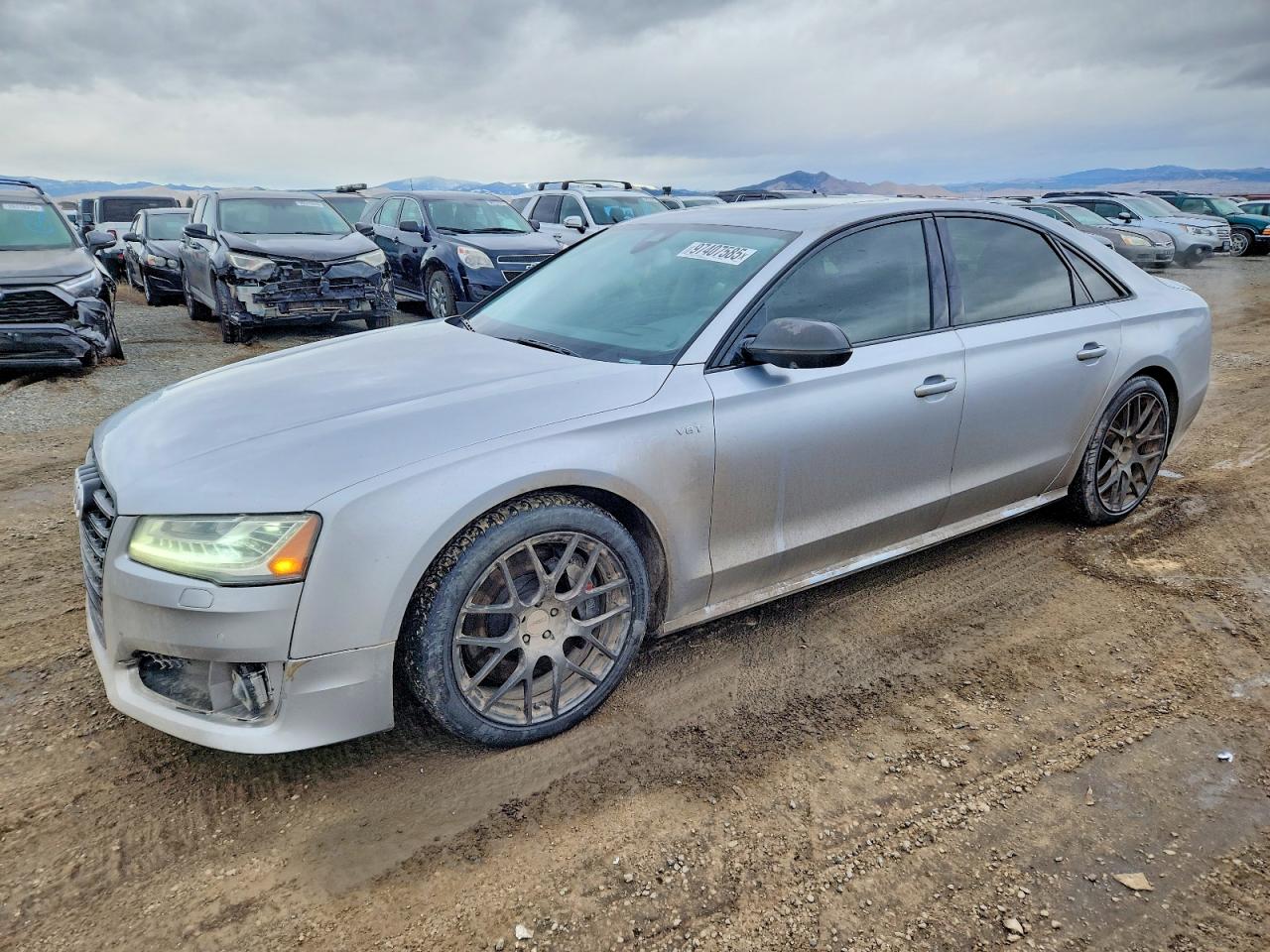 2016 Audi S8 Plus, VIN WUAJ5AFD9GN900367 — Front end