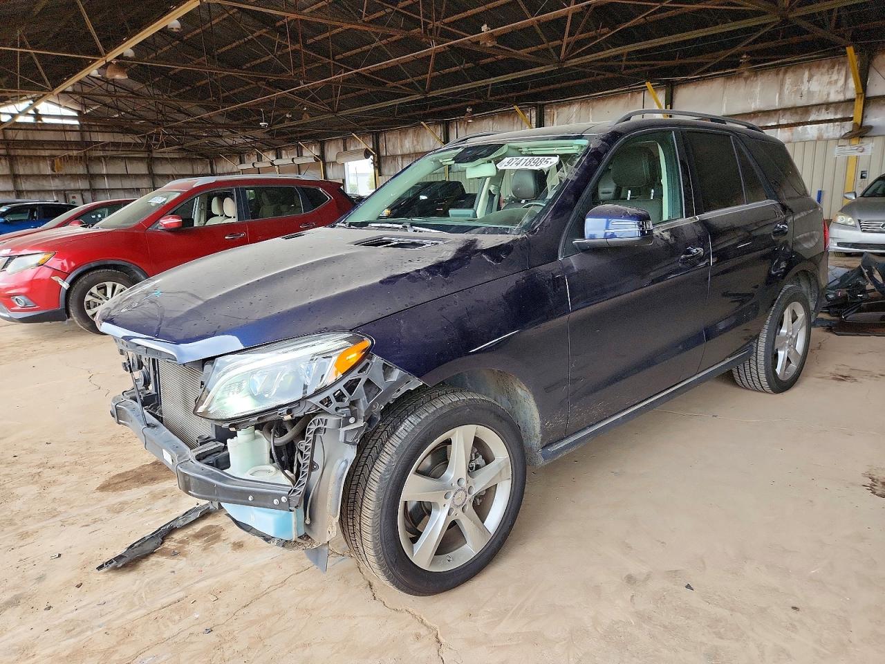 2017 Mercedes-Benz GLE 350, VIN 4JGDA5HB0HA896626 — Front end