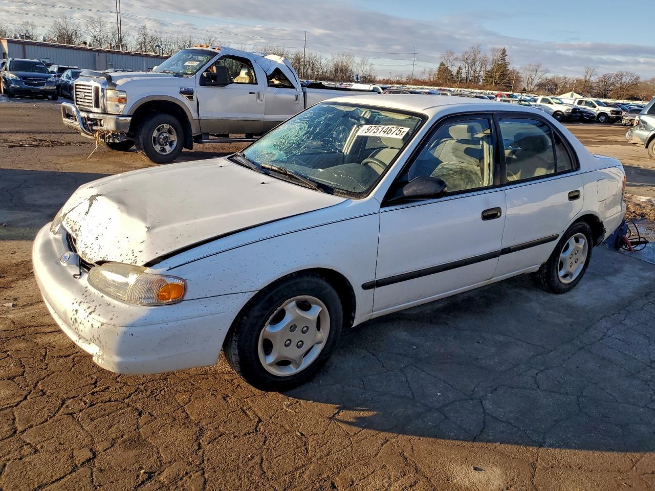 2001 Chevrolet Prizm Lsi, VIN 1Y1SK52881Z442505 — Front end