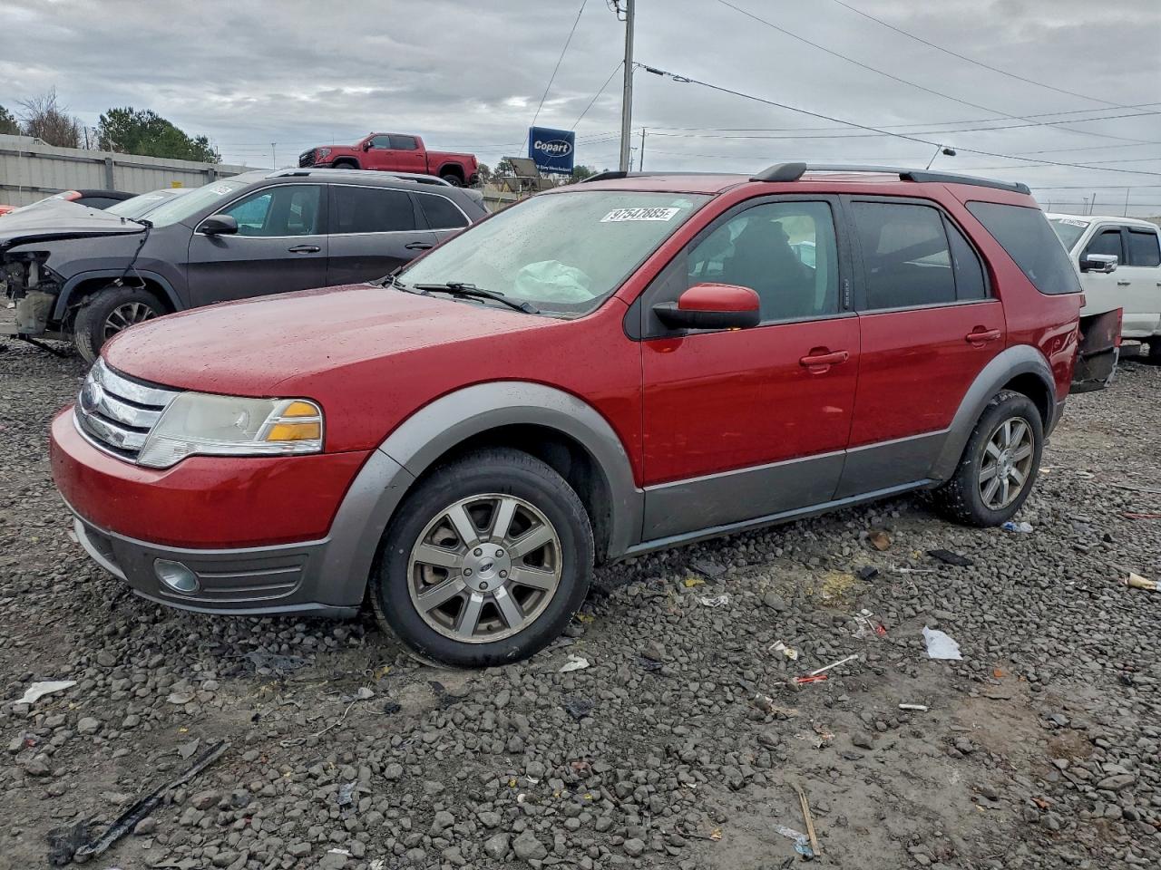 2009 Ford Taurus X SEL, VIN 1FMDK02W69GA02462 — Rear end