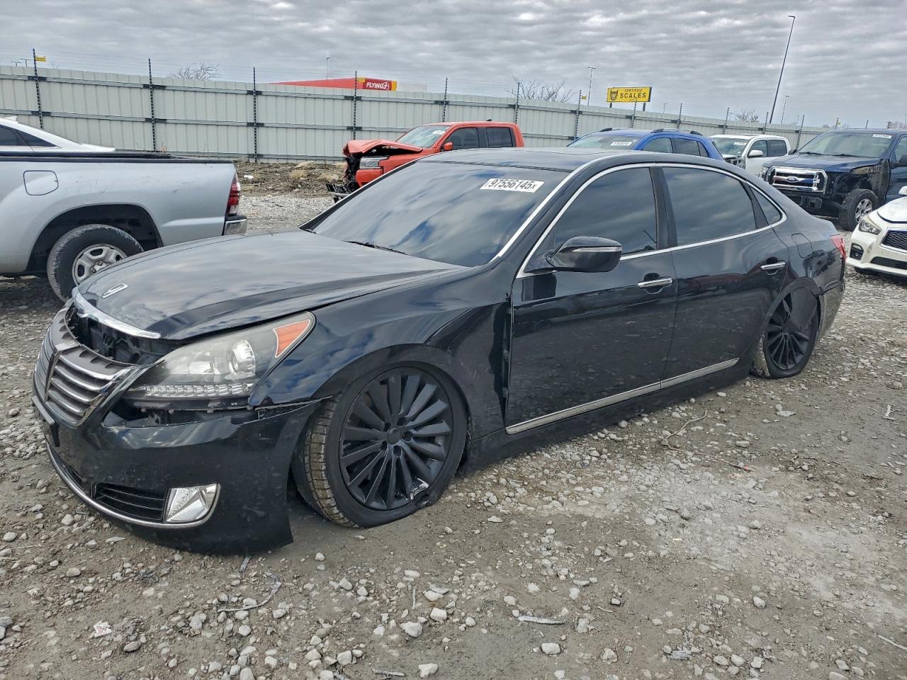 2015 Hyundai Equus Signature, VIN KMHGH4JH3FU093323 — Front end