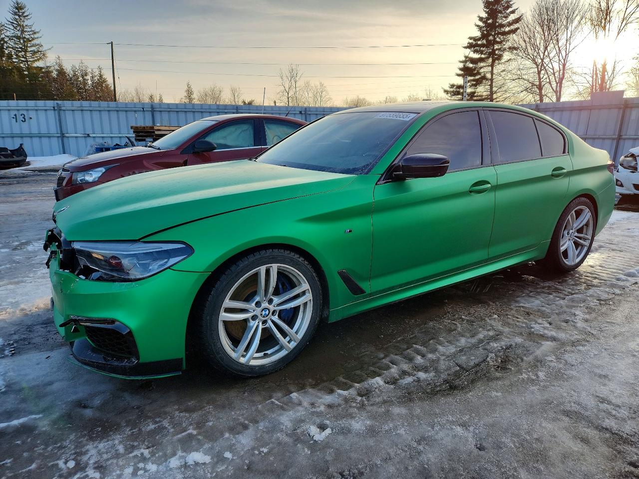 2018 BMW 5 Series M550i xDrive, VIN WBAJB9C57JB049256 — Front end