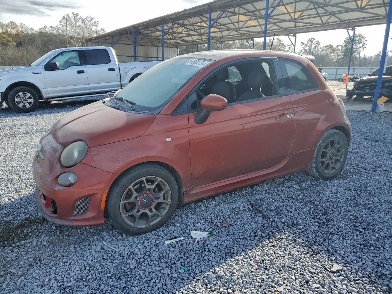 2013 FIAT 500 Turbo Cattiva, VIN 3C3CFFHH8DT746394 — Engine fire