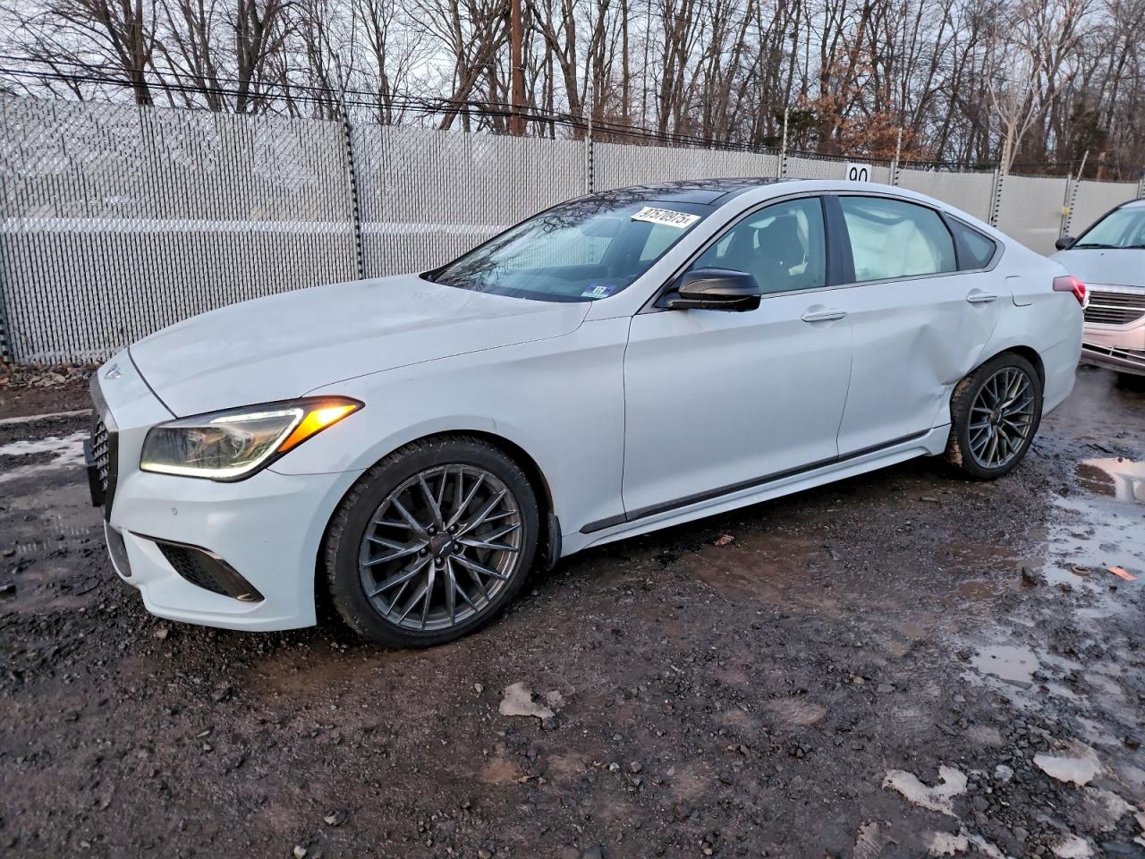 2019 Genesis G80 Sport, VIN KMHGN4JBXKU290794 — Side