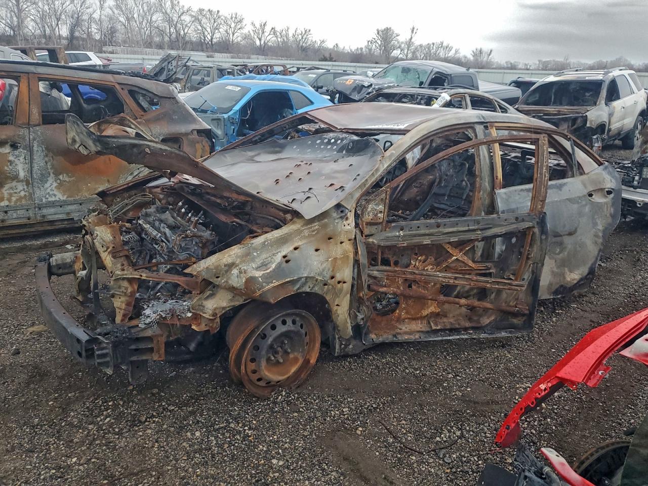 2018 Toyota Corolla LE, VIN 2T1BURHE1JC090476 — Burn