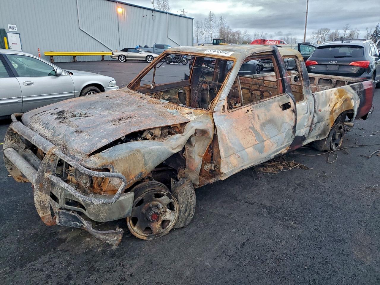 1993 Toyota Pickup DLX, VIN 4TAVN13D5PZ128523 — Burn
