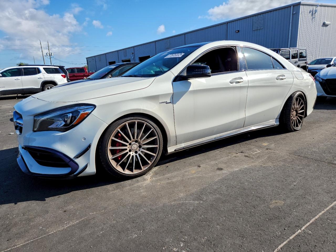 2018 Mercedes-Benz CLA 45 AMG, VIN WDDSJ5CB8JN539878 — Rear end