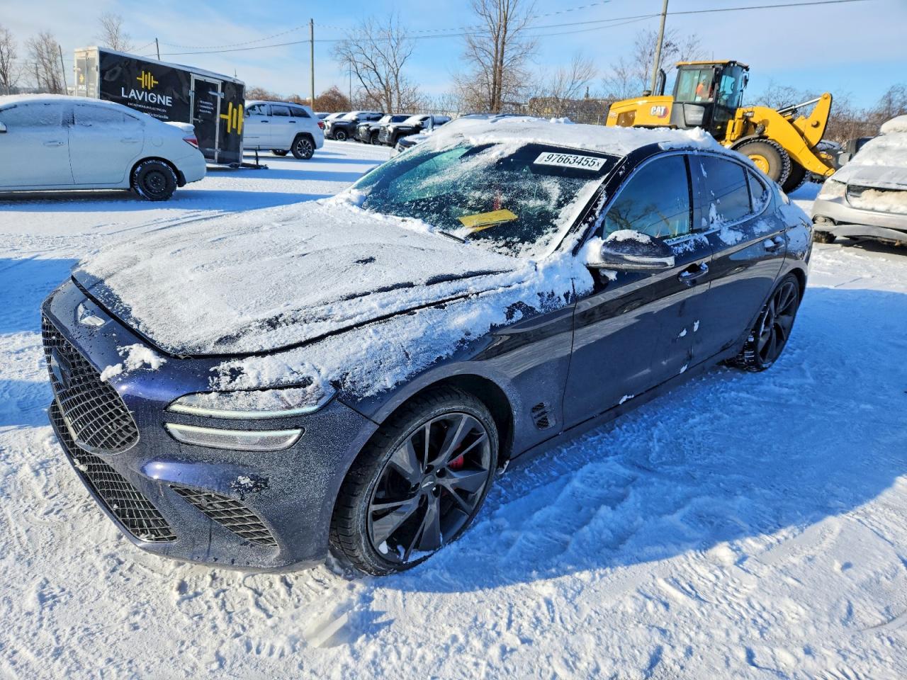 2022 Genesis G70 3.3T, VIN KMTG54TEXNU084330 — Side