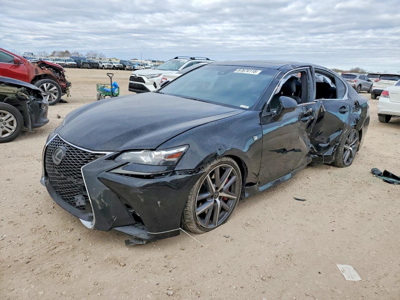 2017 Lexus GS 350 F Sport, VIN JTHBZ1BL0HA008695 — Бок