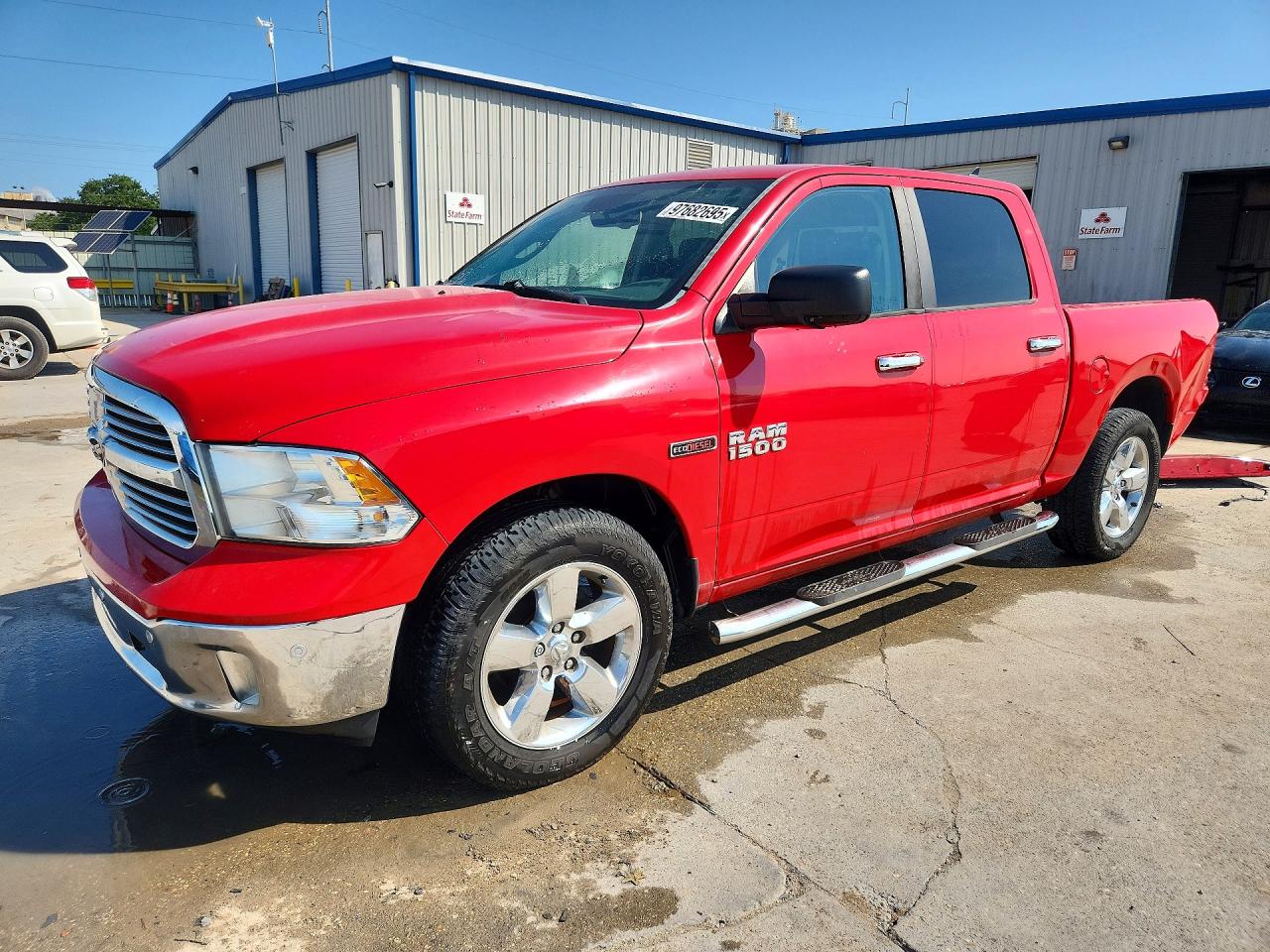 2015 Ram 1500 Big Horn, VIN 1C6RR6LM2FS607827 — Rear end