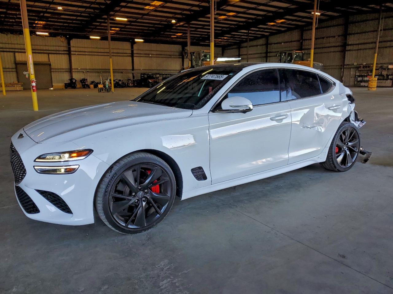 2023 Genesis G70 3.3T, VIN KMTG54TEXPU128393 — Rear end