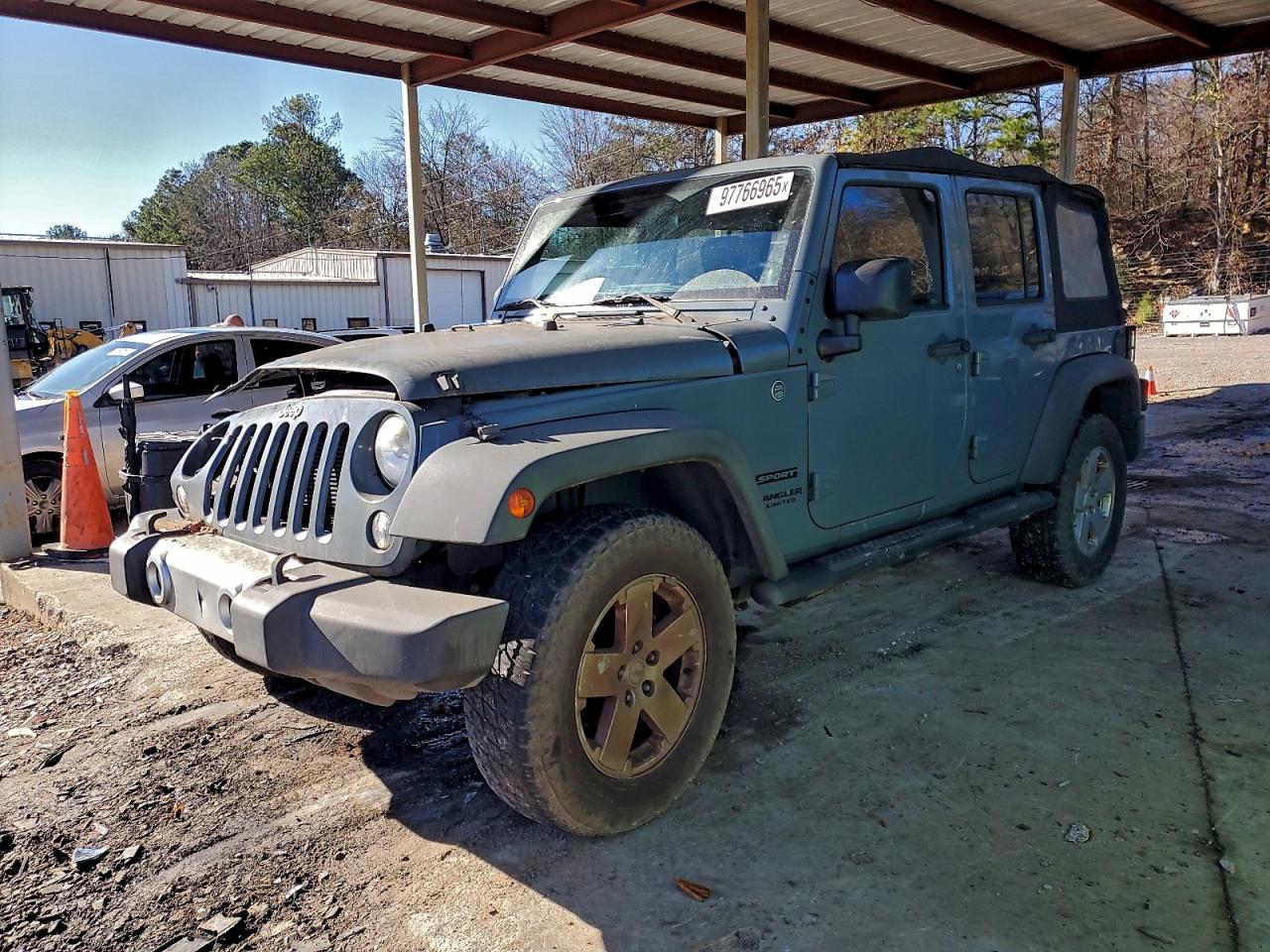 2014 Jeep Wrangler Unlimited Sport, VIN 1C4BJWDG4EL231781 — Auction photo