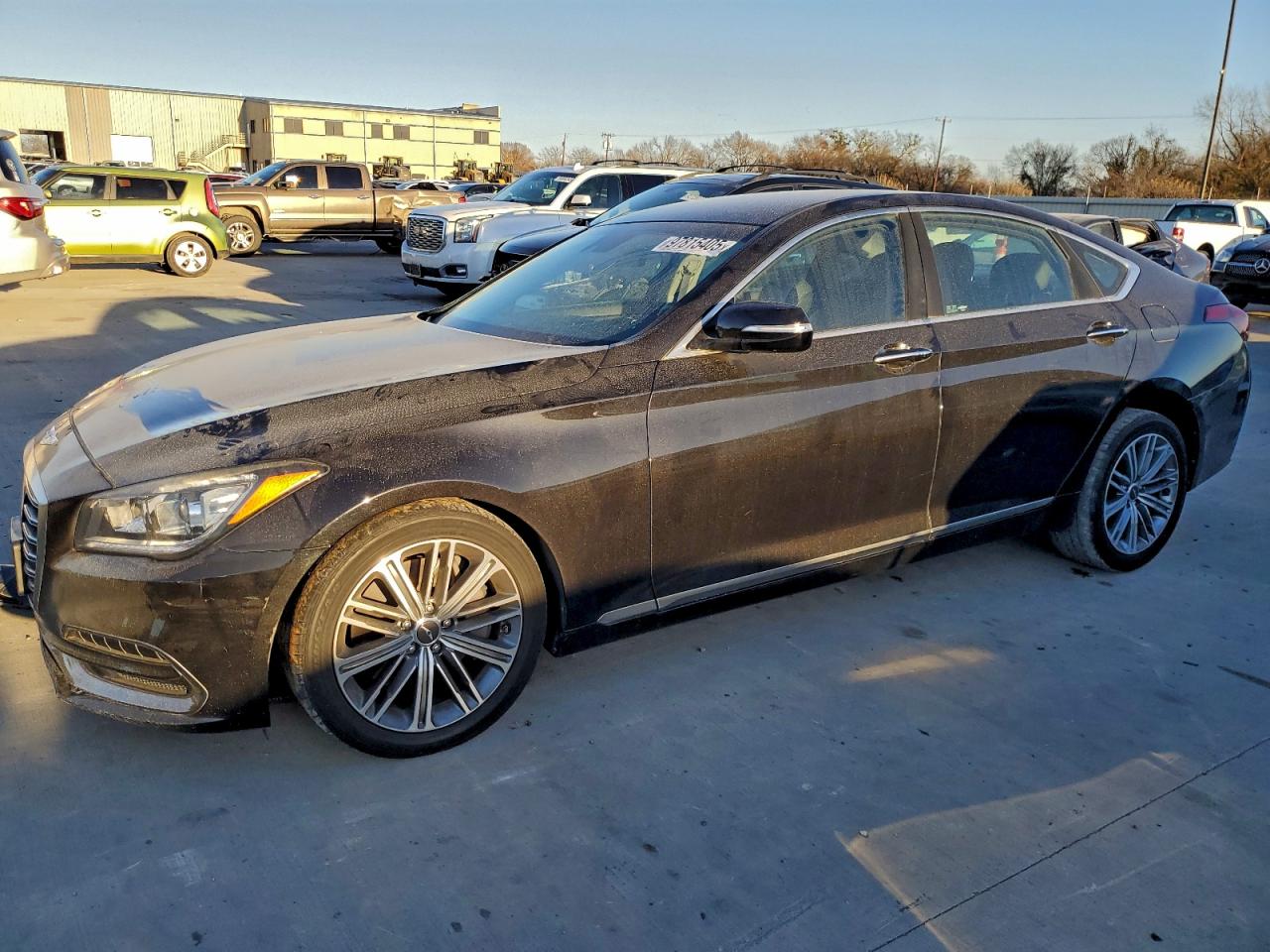 2019 Genesis G80 3.8L, VIN KMTFN4JE4KU325602 — Front end