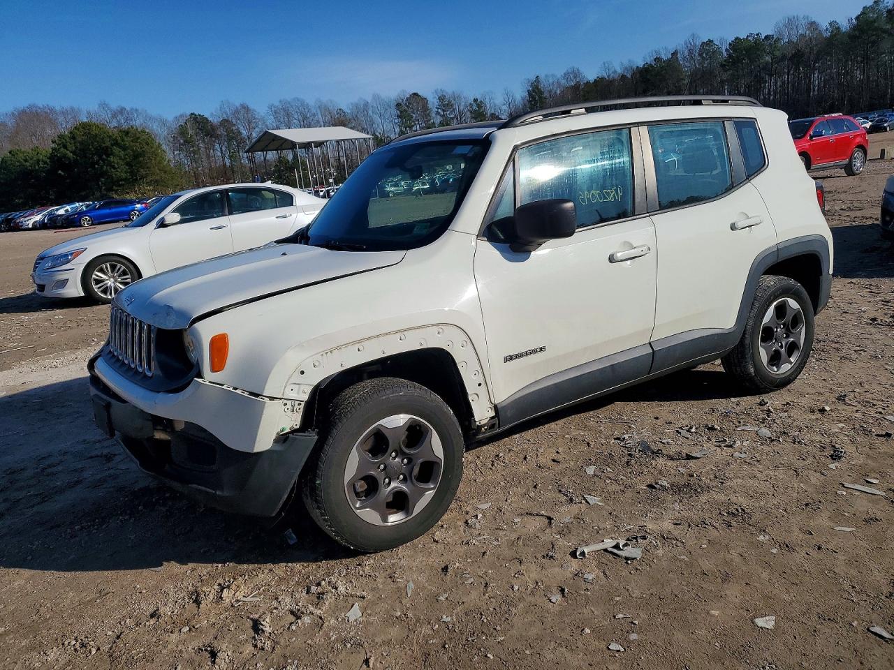 2016 Jeep Renegade Sport, VIN ZACCJBAT9GPD16144 — Front end