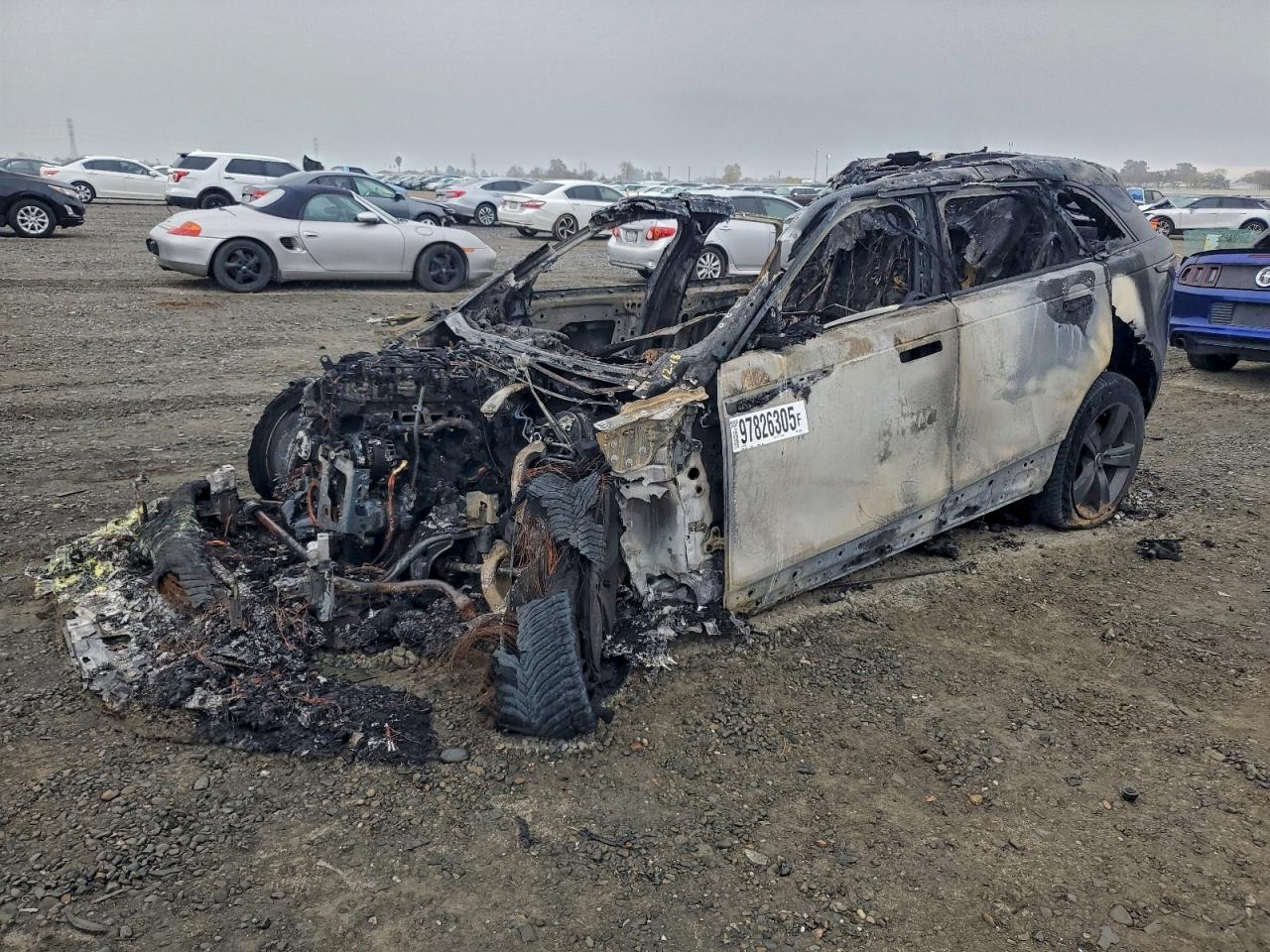 2020 Land Rover Range Rover Velar R-Dynamic S, VIN SALYK2EX7LA253676 — Burn