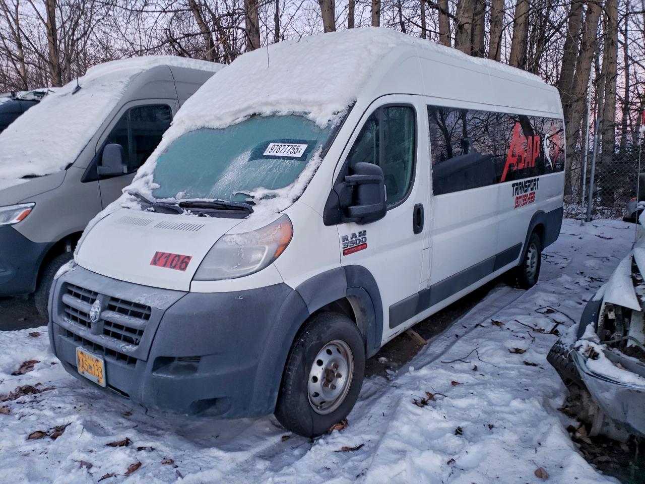 2016 Ram ProMaster, VIN 3C6URVUG8GE115773 — Мелкие вмятины и царапины