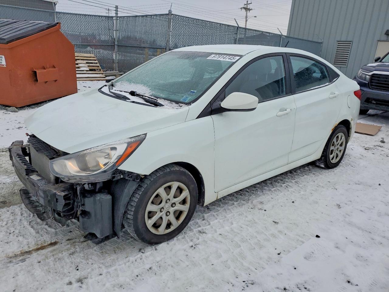 2012 Hyundai Accent GLS, VIN KMHCT4AEXCU220177 — Front end