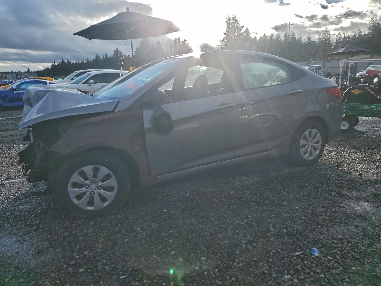 2015 Hyundai Accent GLS, VIN KMHCT4AE6FU807514 — Front end