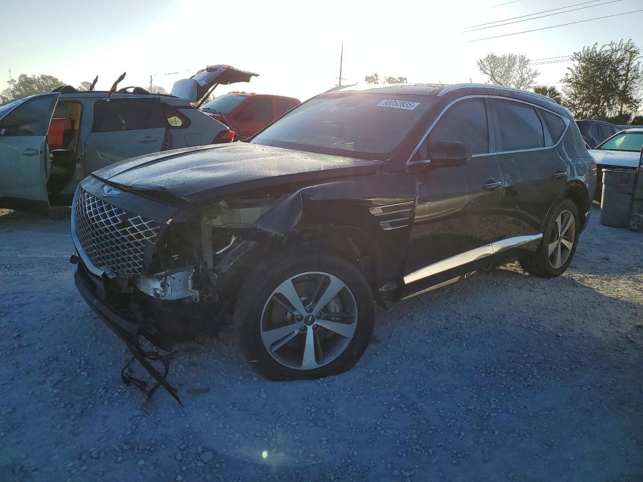 2021 Genesis GV80, VIN KMUHCESC1MU058757 — Front end