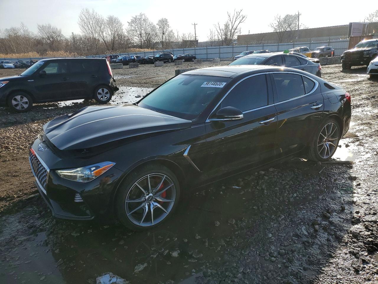 2021 Genesis G70 3.3T, VIN KMTG74LE3MU072691 — Auction photo