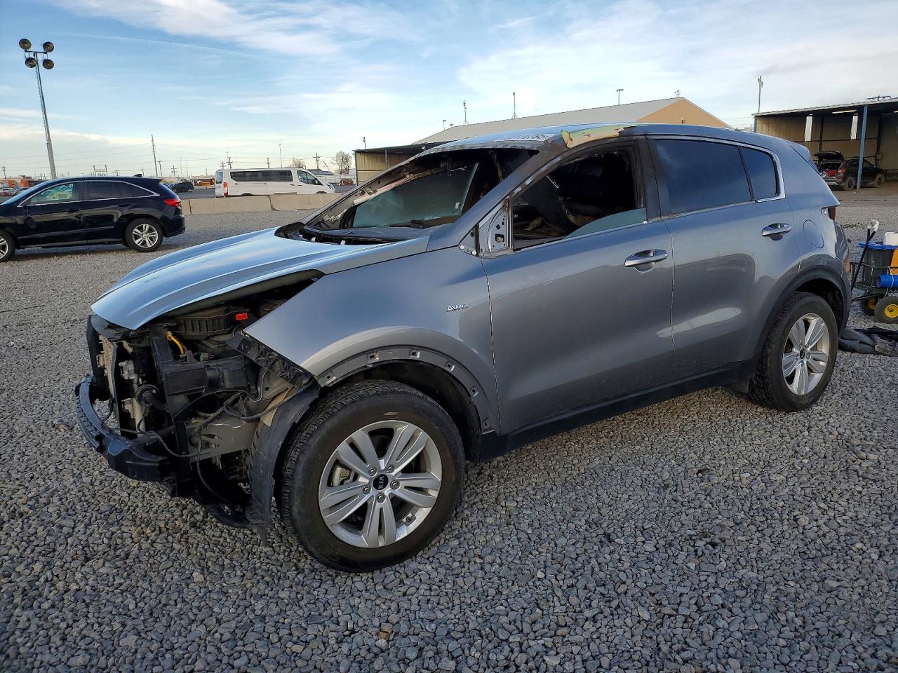 2019 Kia Sportage LX, VIN KNDPMCAC7K7600201 — Пожар в салоне